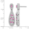 Diamond & Gemstone Teardrop Earrings