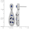 Diamond & Gemstone Teardrop Earrings