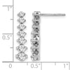 Diamond Graduating Drop Post Earrings