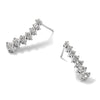 Diamond Graduating Drop Post Earrings