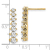 Diamond Graduating Drop Post Earrings
