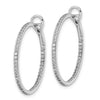 Diamond In & Out Hoop Earrings