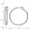 Diamond In & Out Hoop Earrings