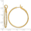 Diamond In & Out Hoop Earrings