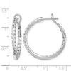 Diamond In & Out Hoop Earrings