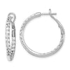 Diamond In & Out Hoop Earrings
