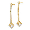 14k 1/2 carat Lab Grown Diamond VS/SI+ G+ Complete Dangle Post Earrings