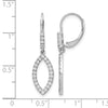 Diamond Fancy Drop Leverback Earrings