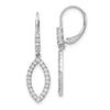 Diamond Fancy Drop Leverback Earrings