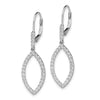 Diamond Fancy Drop Leverback Earrings