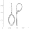 Diamond Fancy Drop Leverback Earrings