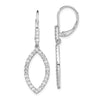 Diamond Fancy Drop Leverback Earrings