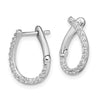 Diamond Fancy Twist Hoop Earrings
