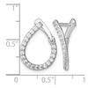 Diamond Fancy Twist Hoop Earrings