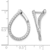 Diamond Fancy Twist Hoop Earrings