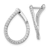 Diamond Fancy Twist Hoop Earrings