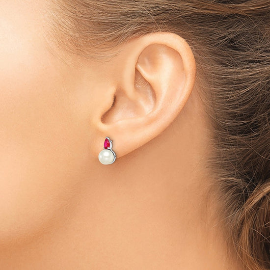 FWC Pearl & Gemstone Post Earrings