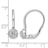 Diamond Leverback Drop Earrings