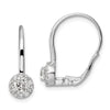 Diamond Leverback Drop Earrings