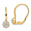Diamond Leverback Drop Earrings