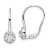 Diamond Leverback Drop Earrings