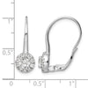 Diamond Leverback Drop Earrings