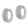 Diamond Hinged Hoop Earrings