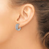 Diamond Hinged Hoop Earrings