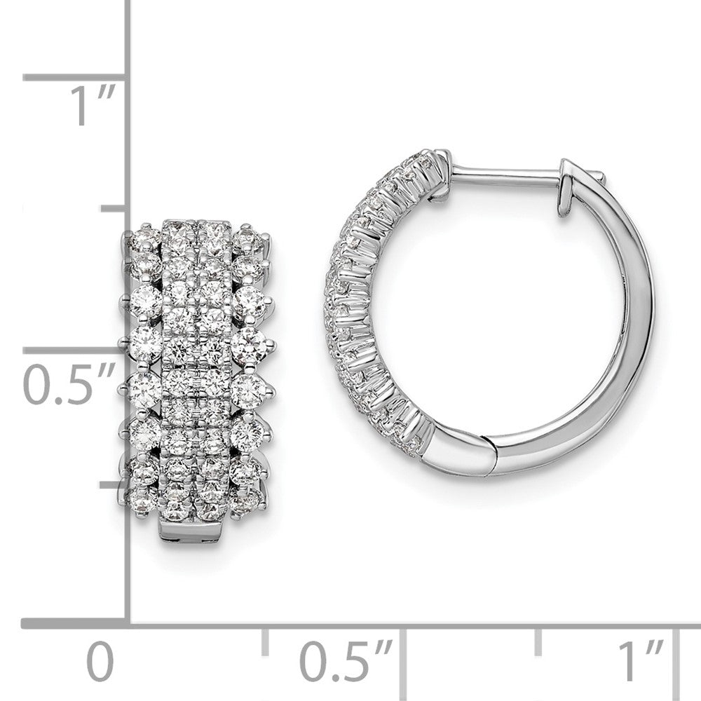 Diamond Hinged Hoop Earrings