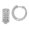 Diamond Hinged Hoop Earrings
