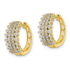 Diamond Hinged Hoop Earrings