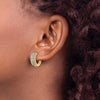 Diamond Hinged Hoop Earrings