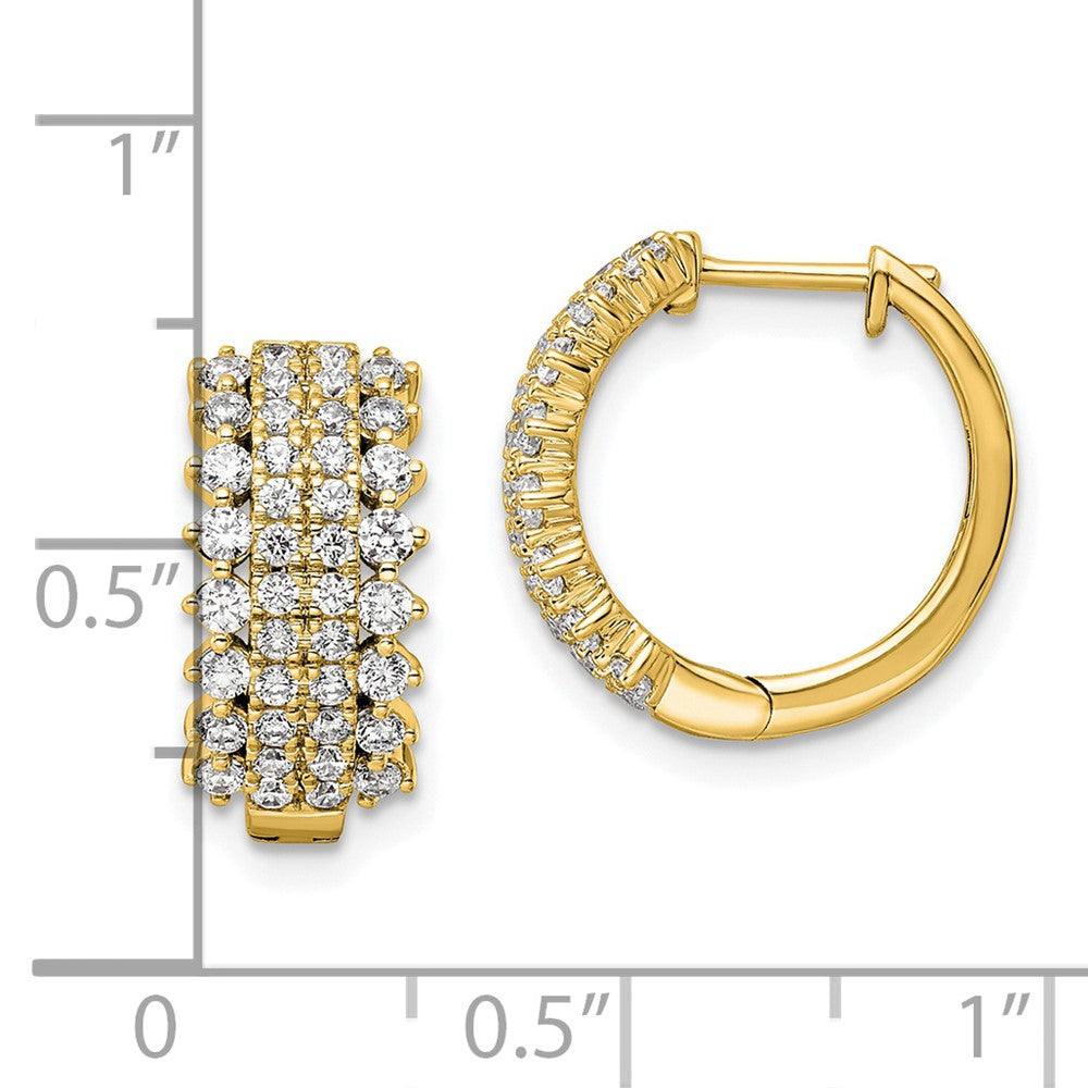 Diamond Hinged Hoop Earrings