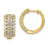Diamond Hinged Hoop Earrings