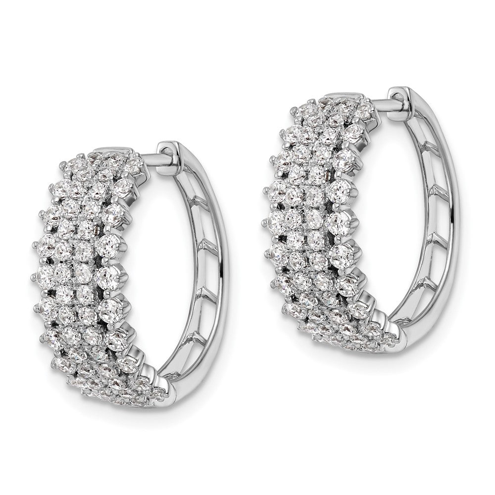 Diamond Hinged Hoop Earrings