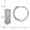 Diamond Hinged Hoop Earrings