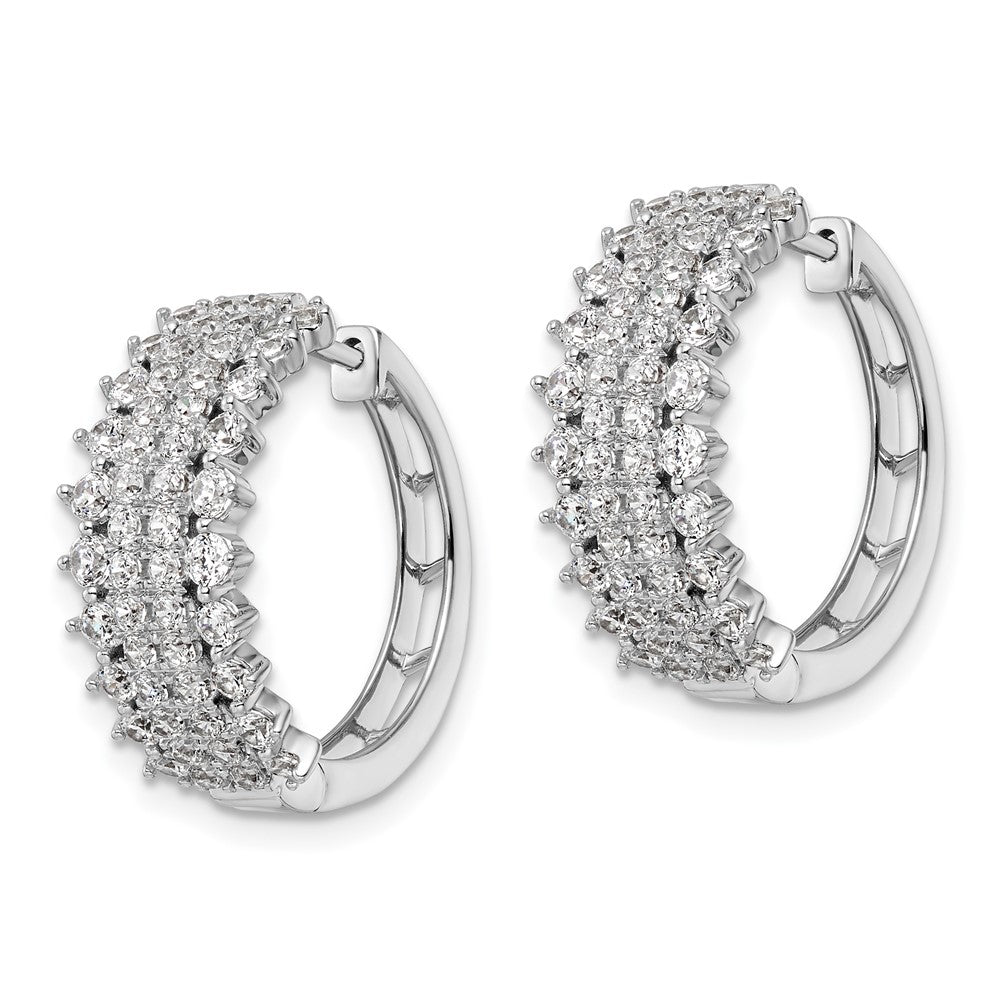 Diamond Hinged Hoop Earrings