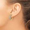 Diamond Hinged Hoop Earrings