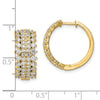 Diamond Hinged Hoop Earrings