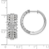 Diamond Hinged Hoop Earrings