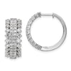 Diamond Hinged Hoop Earrings
