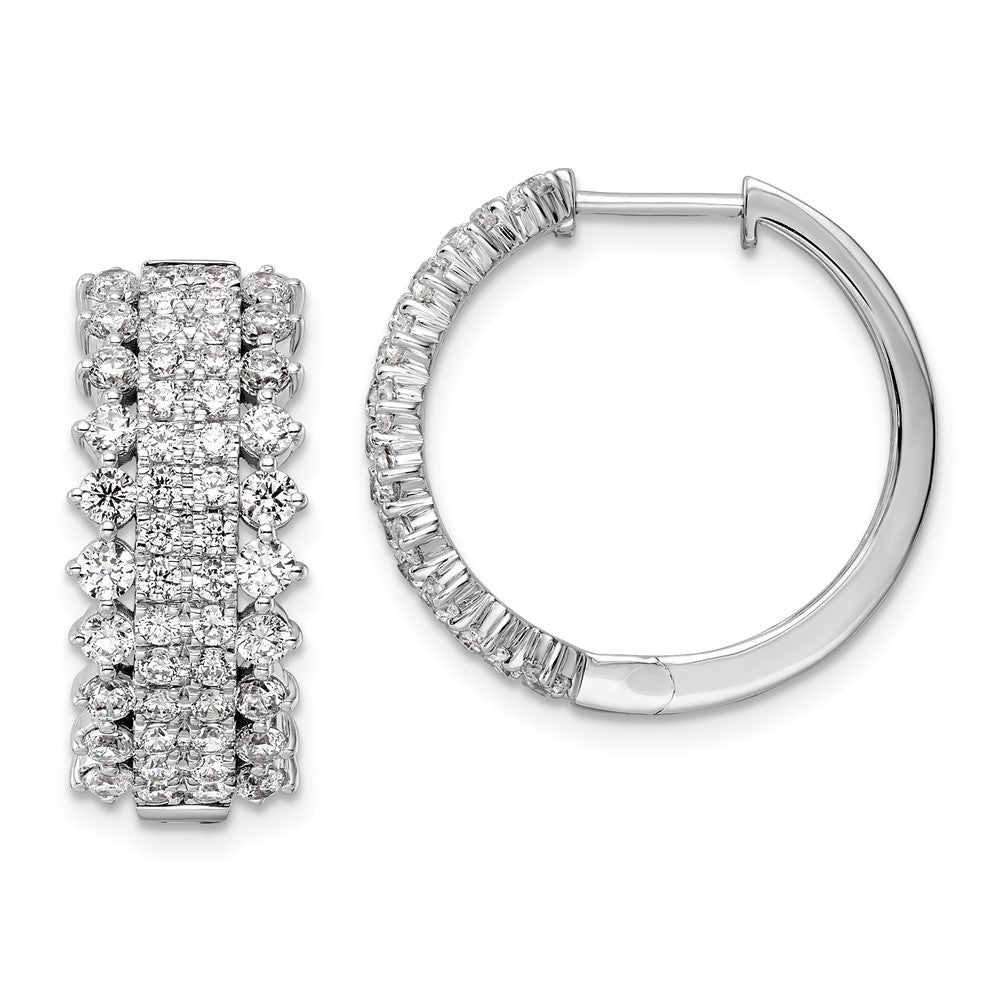 Diamond Hinged Hoop Earrings