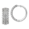 Diamond Hinged Hoop Earrings