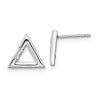 Polished Triangle Diamond Post Earrings