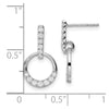 Diamond Dangle Post Earrings
