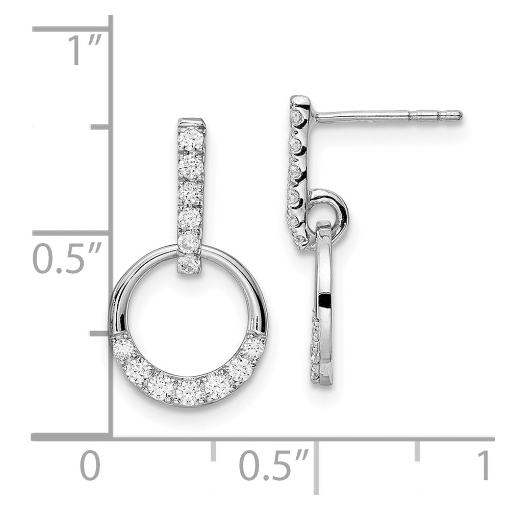Diamond Dangle Post Earrings