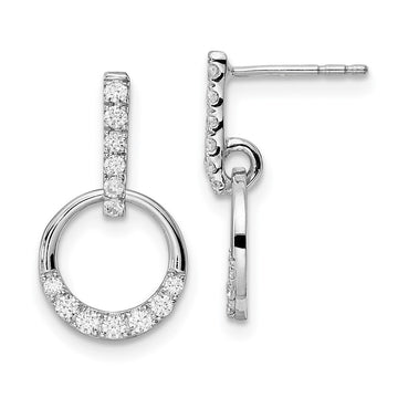 Diamond Dangle Post Earrings