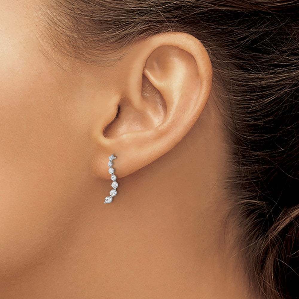 Gold Diamond Post Earrings