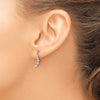 Gold Diamond Post Earrings