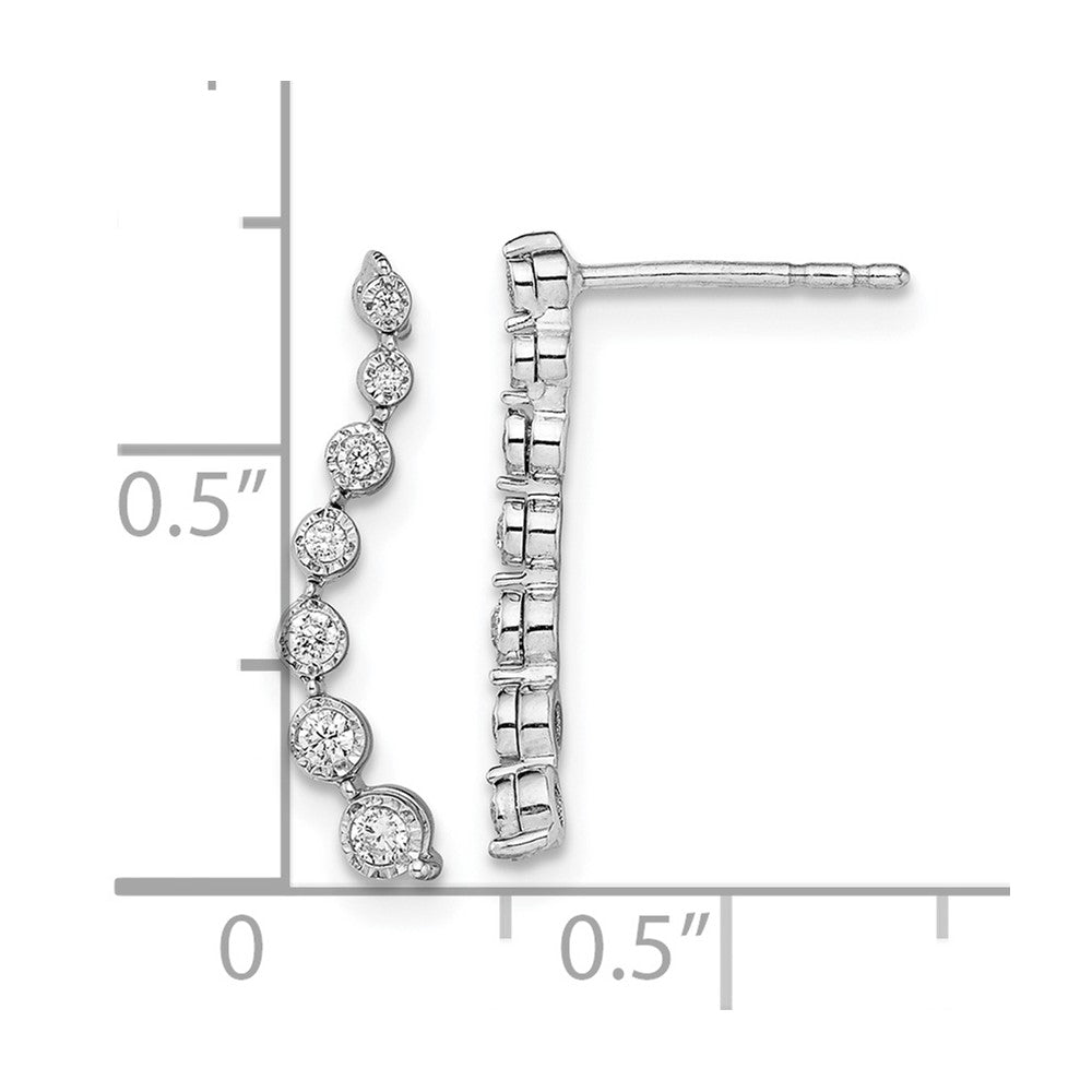Gold Diamond Post Earrings